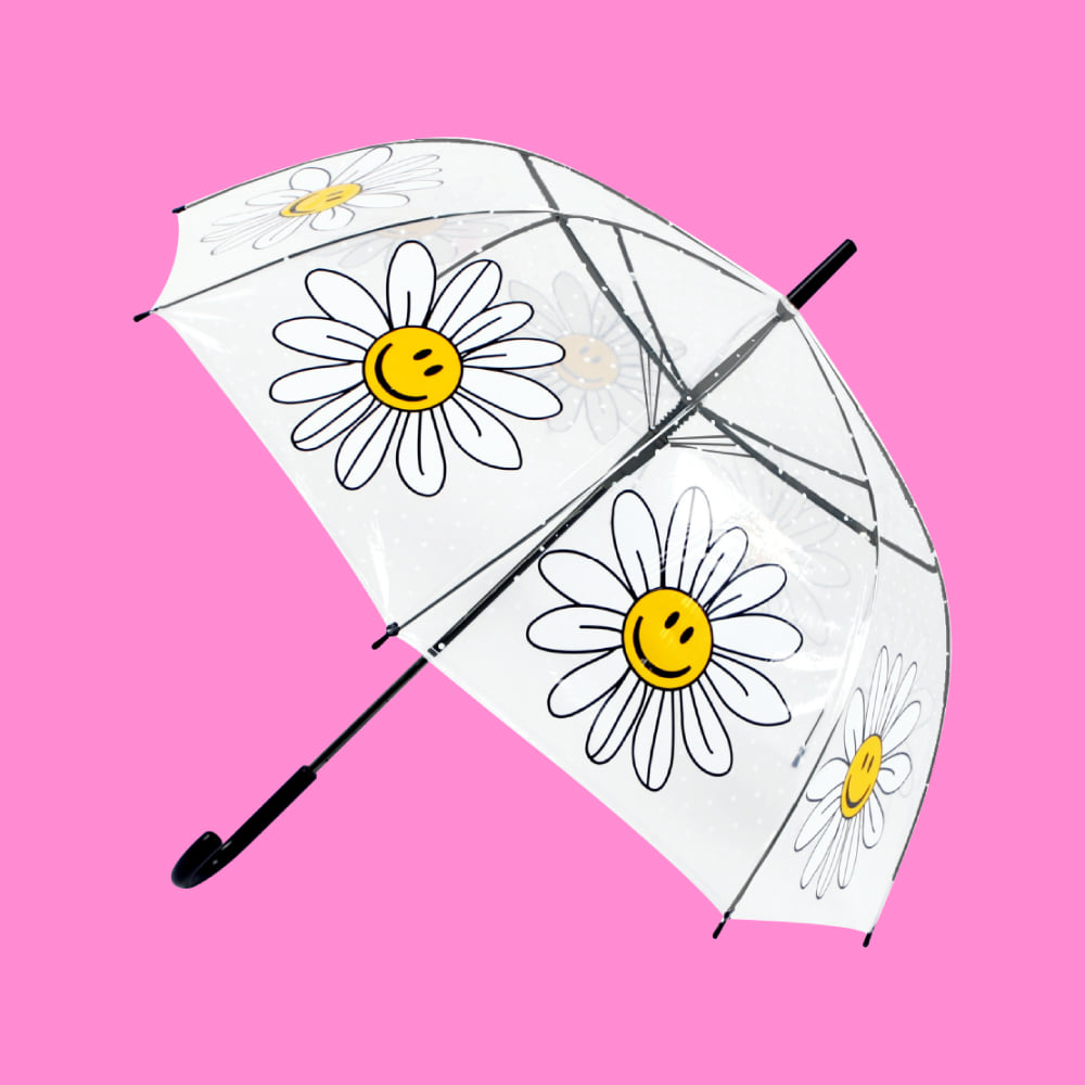 wiggle wiggle 圓頂透明雨傘 細節展示