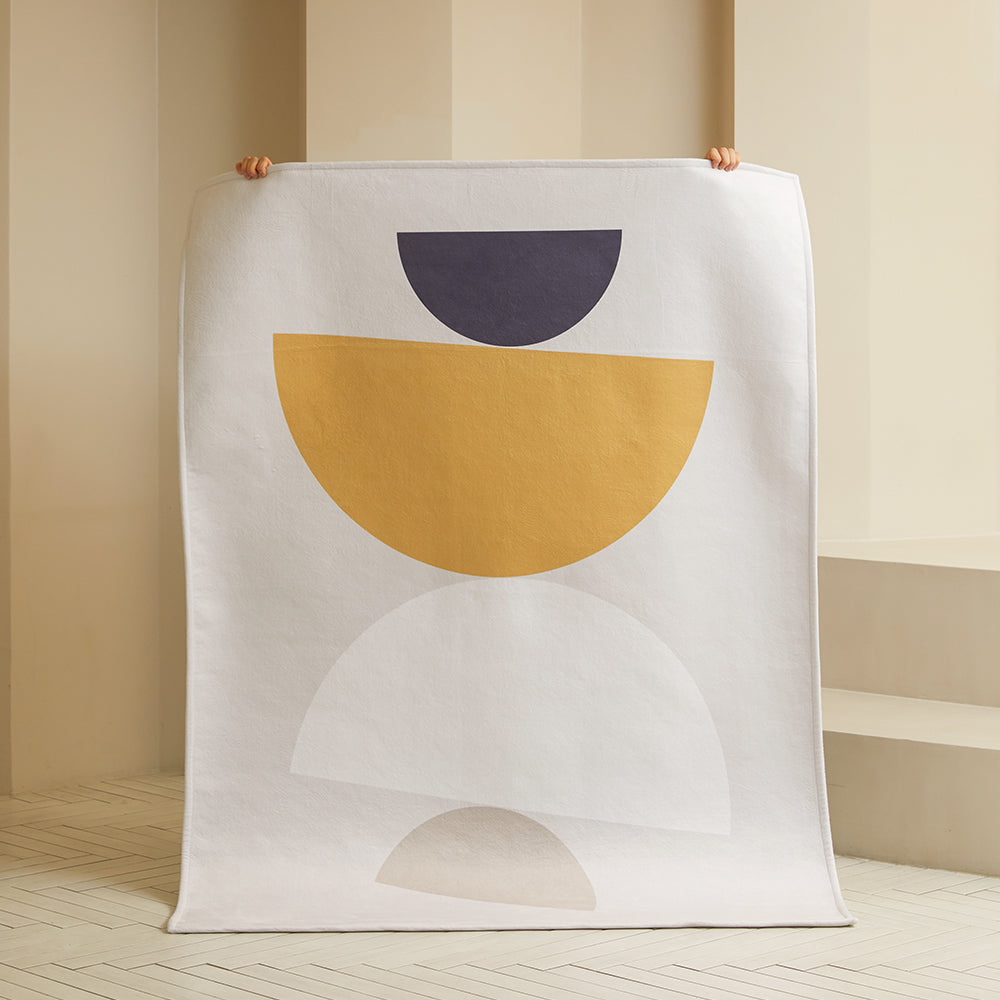 Scandinhome Half Moon Short-Pile Washable Living Accent Rug 100x150 地氈 地毯