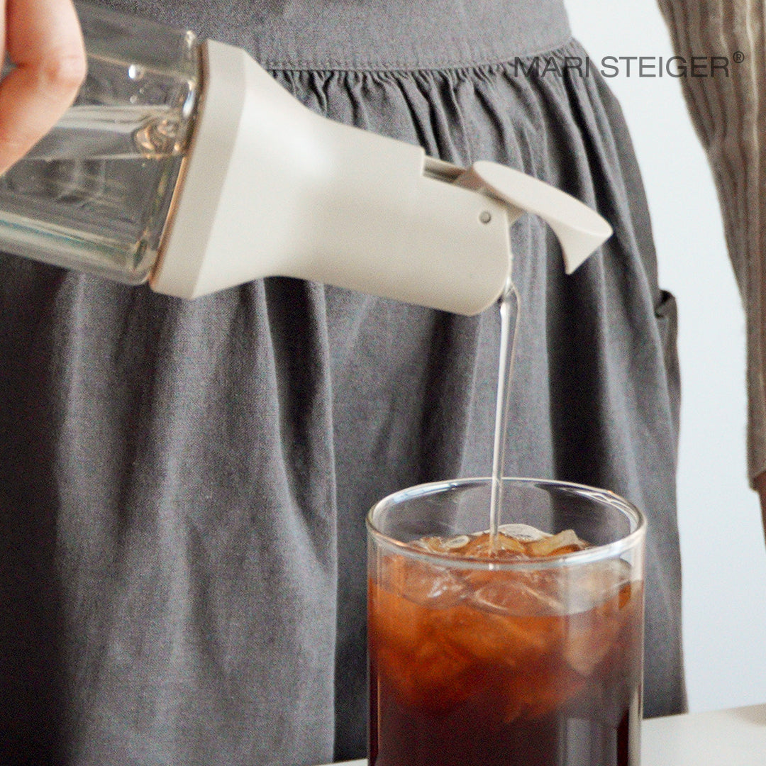 MARI STEIGER 自動開式 玻璃油瓶（適合儲存油、醋、醬油、醬）