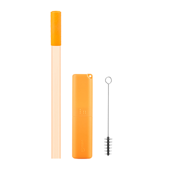 韓國sillymann 100%鉑金矽膠攜帶型珍珠吸管套裝