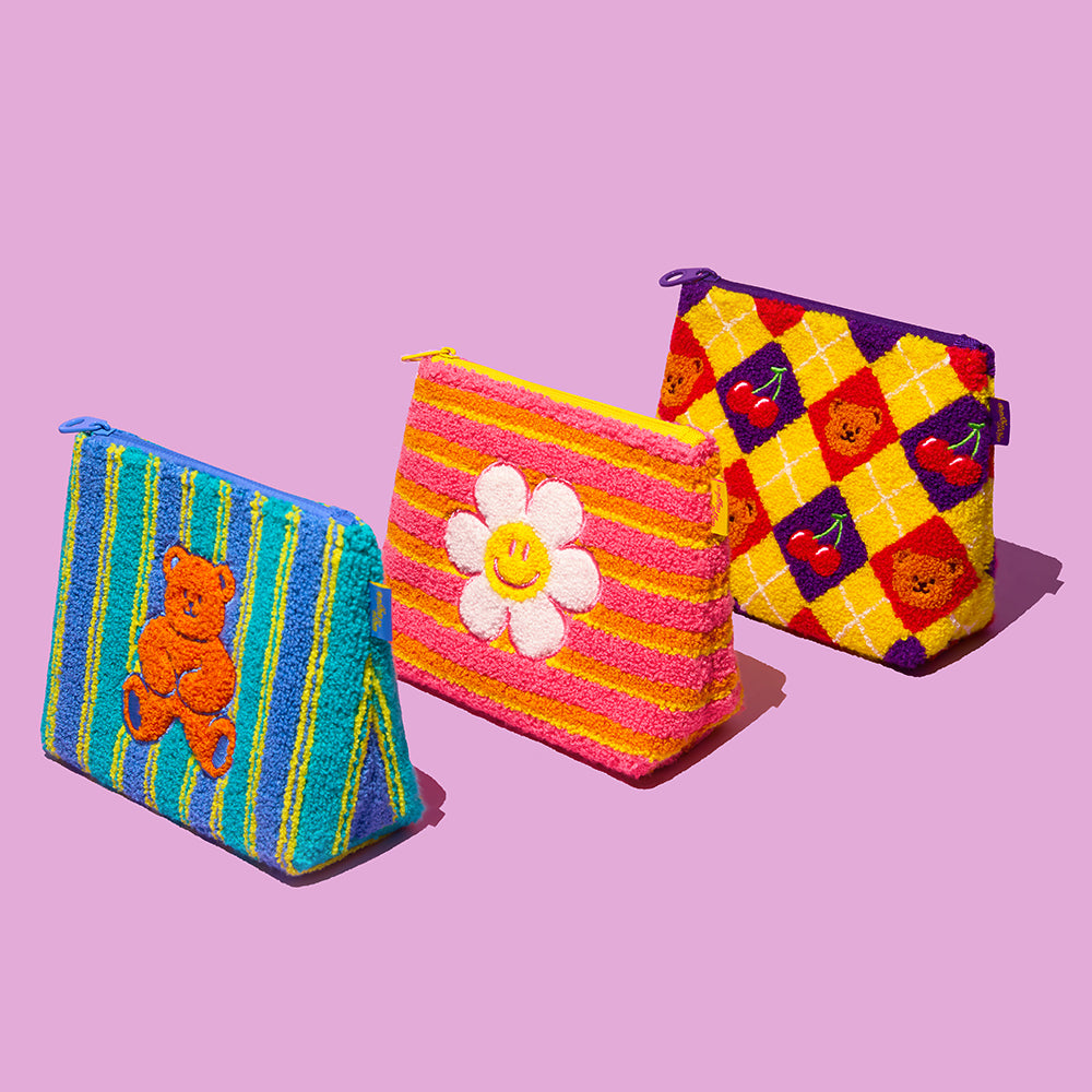 wiggle wiggle Fleece Pouch 趣味設計絨毛包款 多款選擇