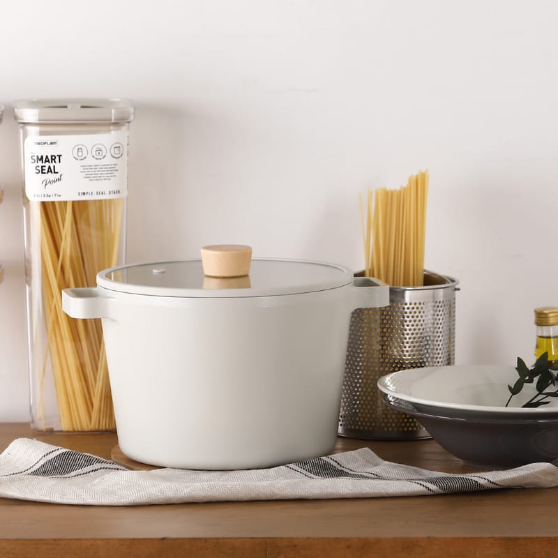 Neoflam FIKA系列鑄造雙耳深湯鍋22CM (IH、電磁爐適用)