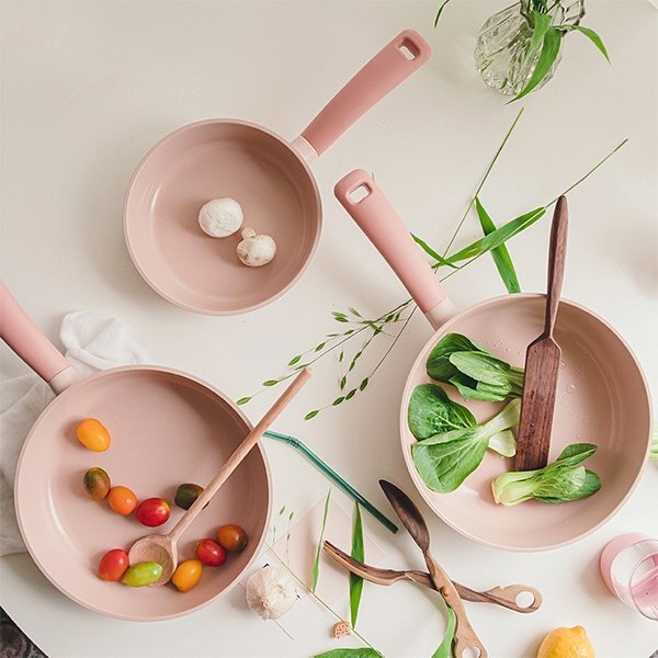 Neoflam Sherbet 粉紅系列  (湯鍋 & 平底鍋)