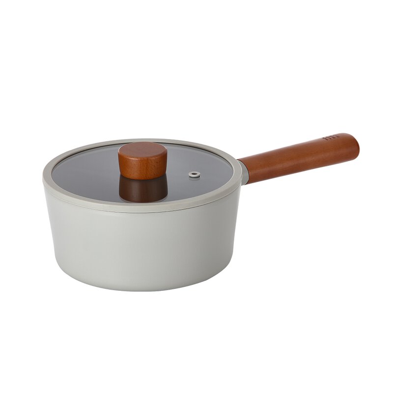 NEOFLAM FIKA 2.0鑄造單柄湯鍋18CM-暗夜灰(全覆底)