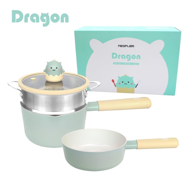 小龍系列鑄造鍋具四件組