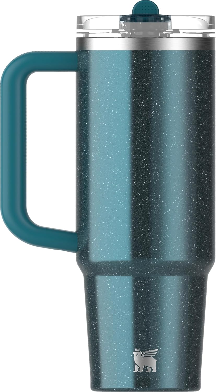 Stanley Quentzer Pro 系列 887ml 翻蓋吸管保溫杯 - Ponderosa Shimmer