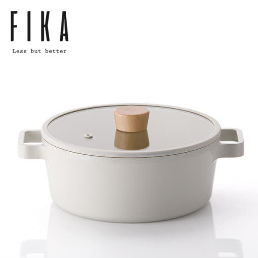 Neoflam FIKA 2件套裝 18cm 單柄湯鍋+22cm低身雙耳鍋