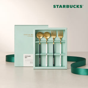 Starbucks 黃金數位餐具套裝