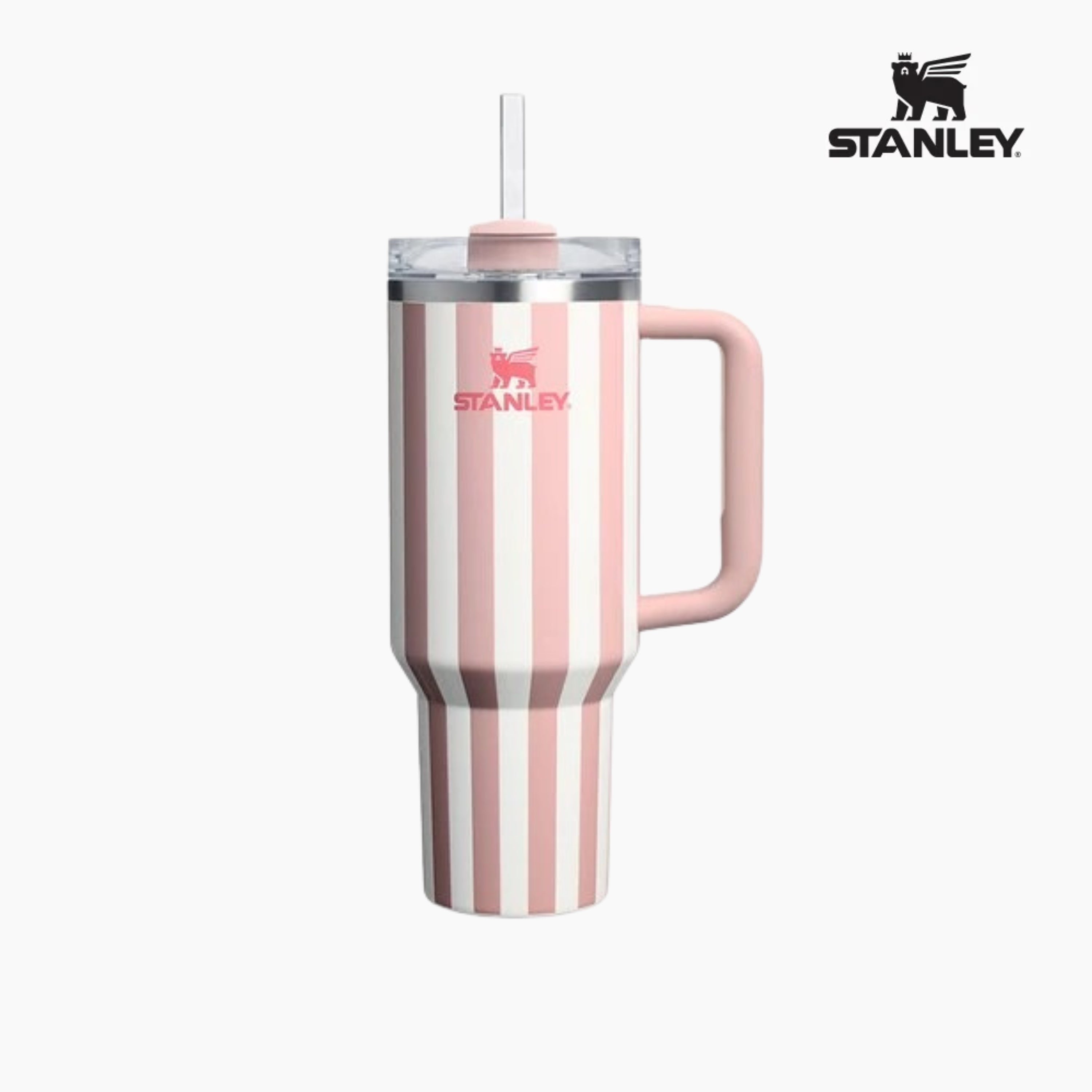 美國品牌 Stanley Quencher H2.0隨行杯 1.18L Peach Whip Stripe Gloss