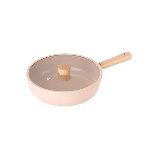 Neoflam FIKA Objet 粉色30cm 單柄炒鑊