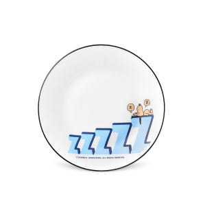 Corelle Peanuts 75周年紀念款 圓形碟1件裝