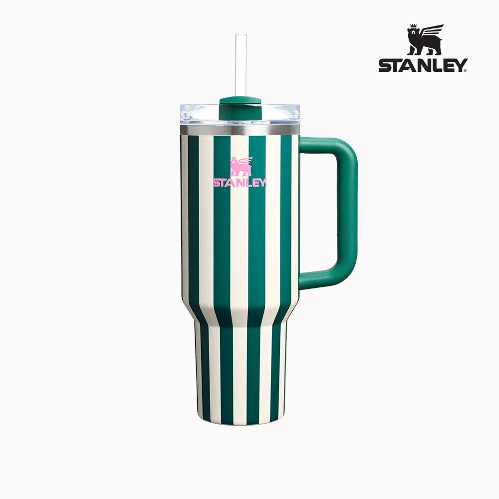 Stanley Quencher H2.0 Flow State Tumbler 保溫杯 1.18L Emerald Stripe