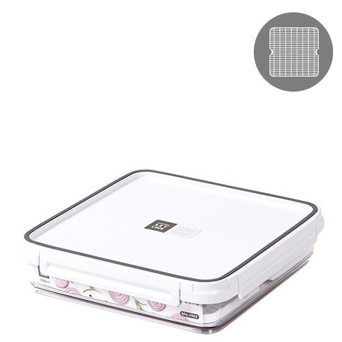 【韓國昌信】SKYLOCK密扣托盤式保鮮盒-4號(1700ml)