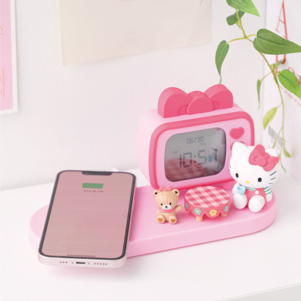 Sanrio Hello Kitty HK-1010 無線充電時鐘