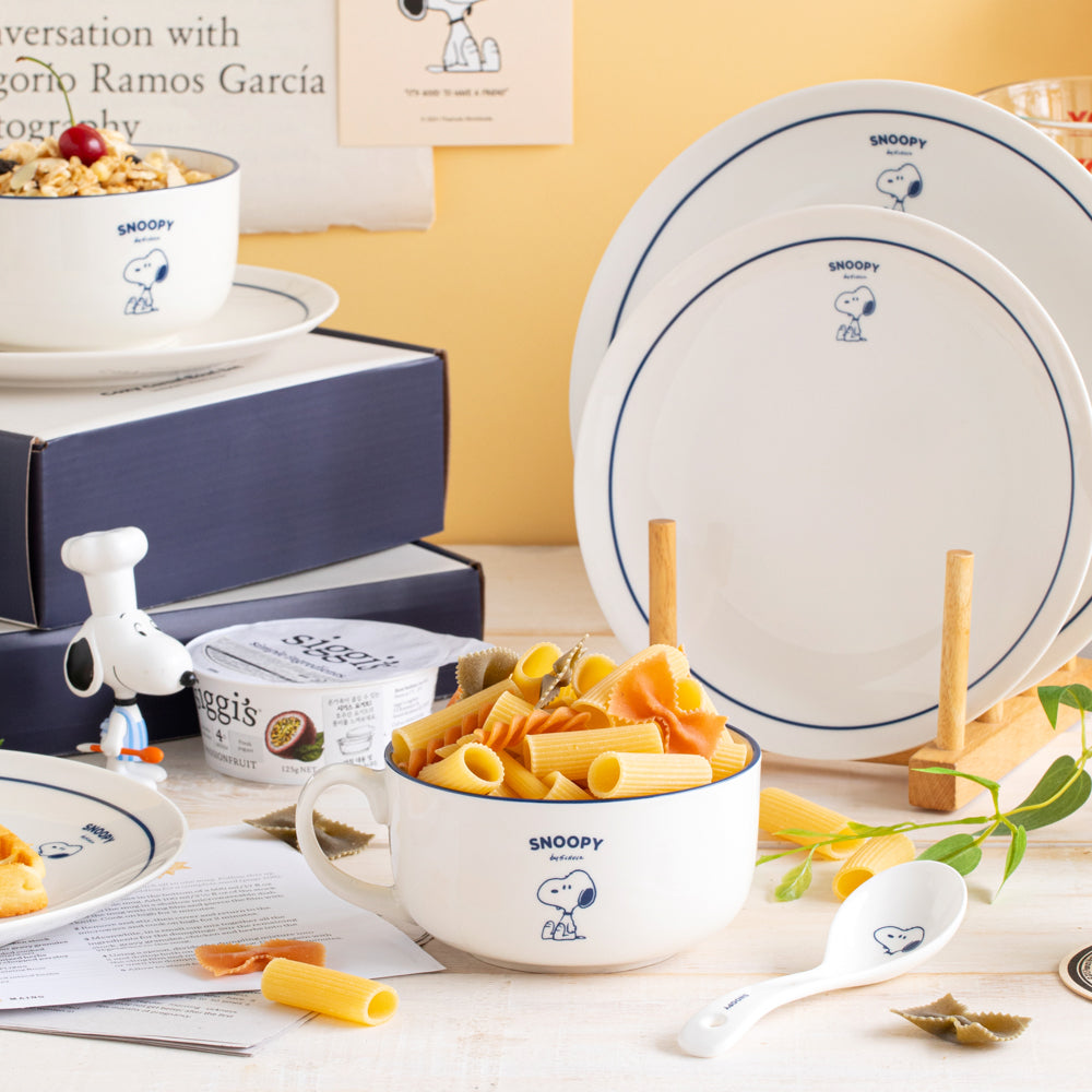 Snoopy Peanuts 史努比 雙入陶瓷餐盤組