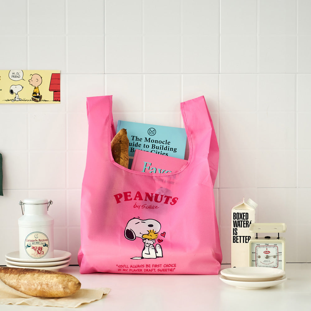 Snoopy PEANUTS 摺疊購物袋（四色可選）