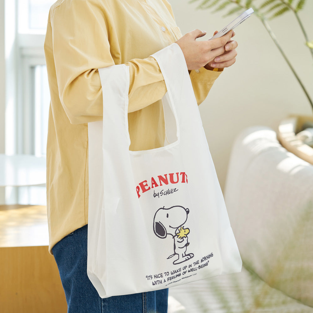 Snoopy PEANUTS 摺疊購物袋（四色可選）
