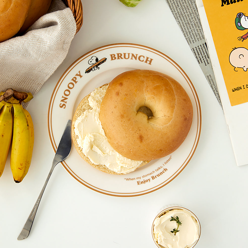 Snoopy Peanuts 史努比 棕色BrunchSet 陶瓷六件組