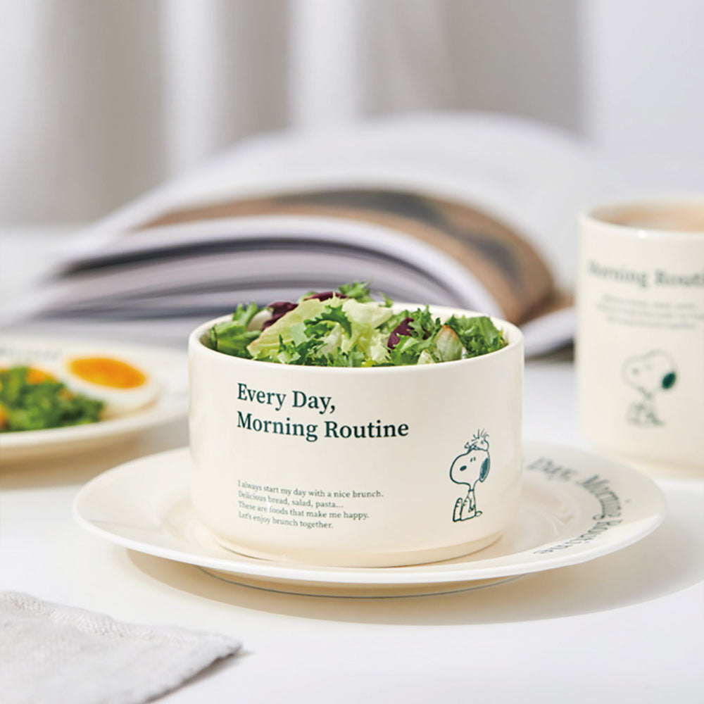 Snoopy Peanuts 史努比 MorningRoutine 湯碗