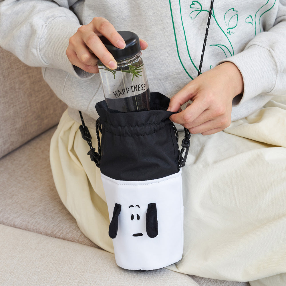 Peanuts 史努比 保溫瓶隨行袋 含500ml隨行瓶