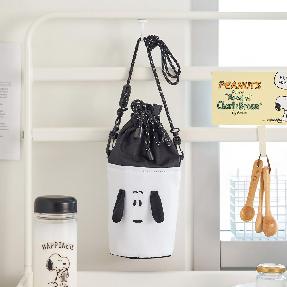 Peanuts 史努比 保溫瓶隨行袋 含500ml隨行瓶