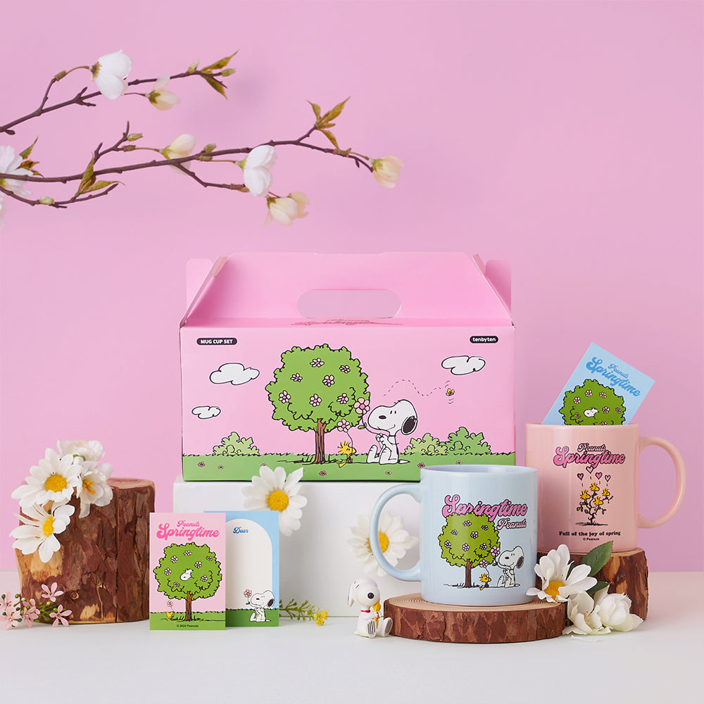Snoopy Peanuts 春日系列 陶瓷馬克杯禮盒組（360ml×2）