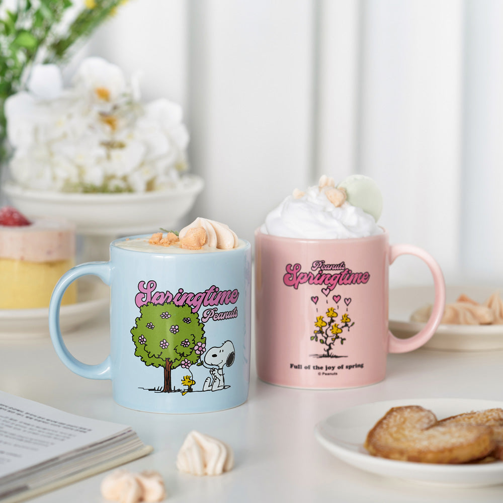 Snoopy Peanuts 春日系列 陶瓷馬克杯禮盒組（360ml×2）