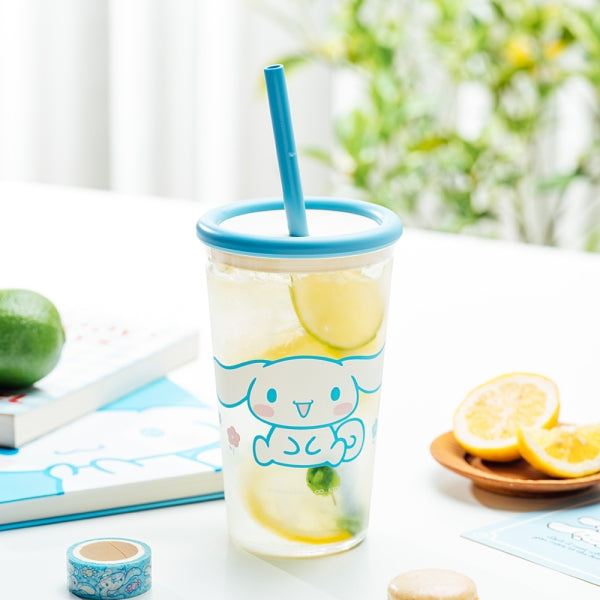 Sanrio 透明雙層 500ml 吸管杯
