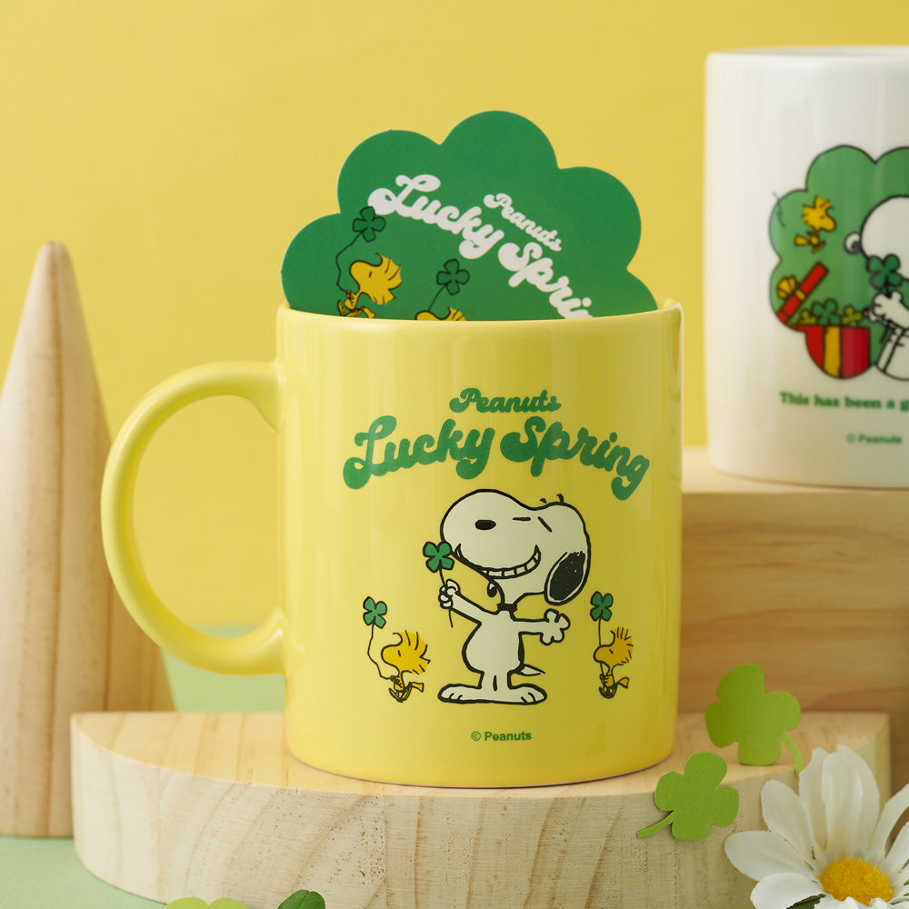 Snoopy Peanuts Lucky Spring Mug Set 四葉幸運草馬克杯組合