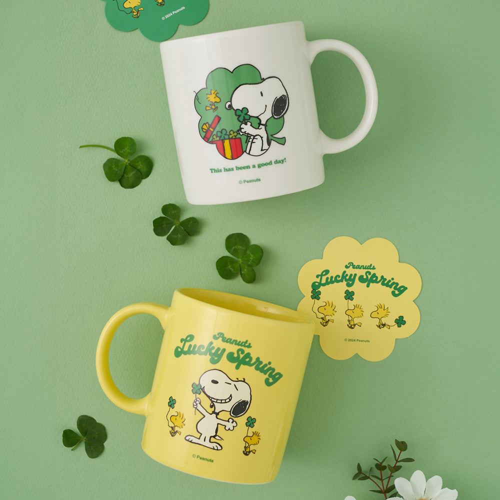 Snoopy Peanuts Lucky Spring Mug Set 四葉幸運草馬克杯組合