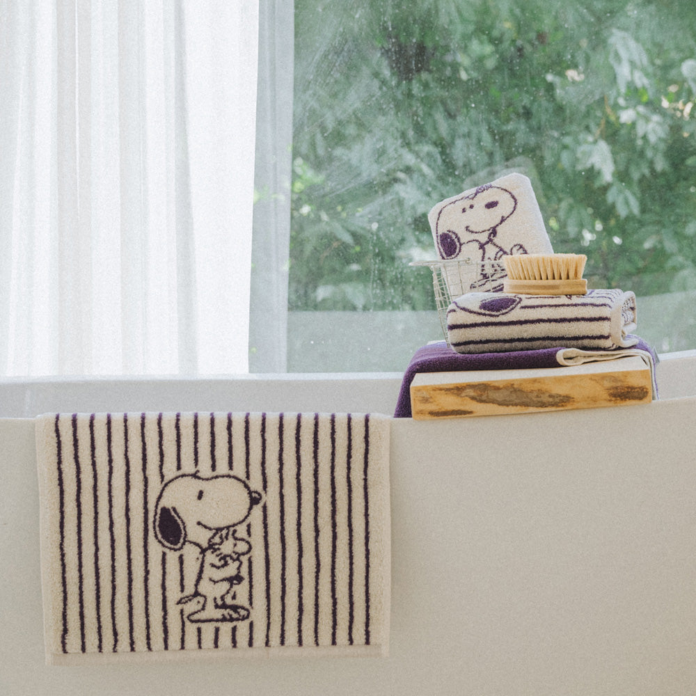 Snoopy Everpurple 4P純棉毛巾組