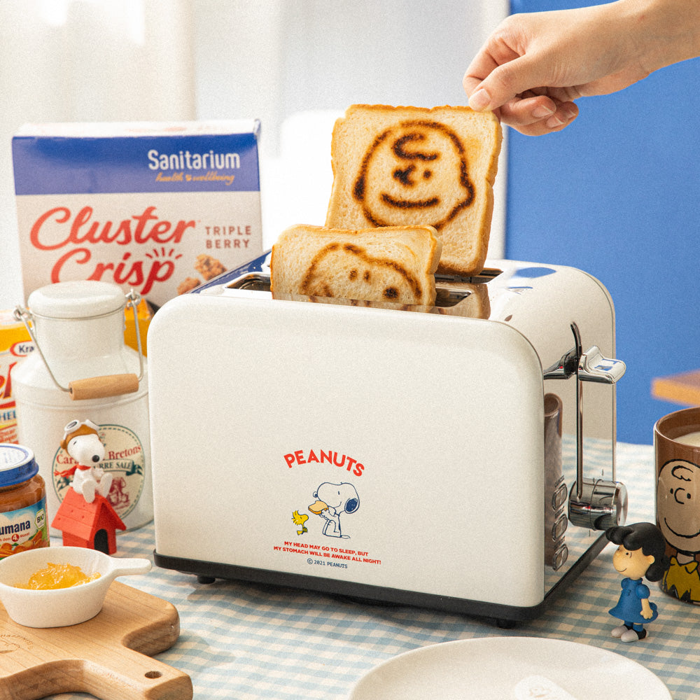 Snoopy PEANUTS 復古烤麵包機（Snoopy & Charlie Brown 刻印款）
