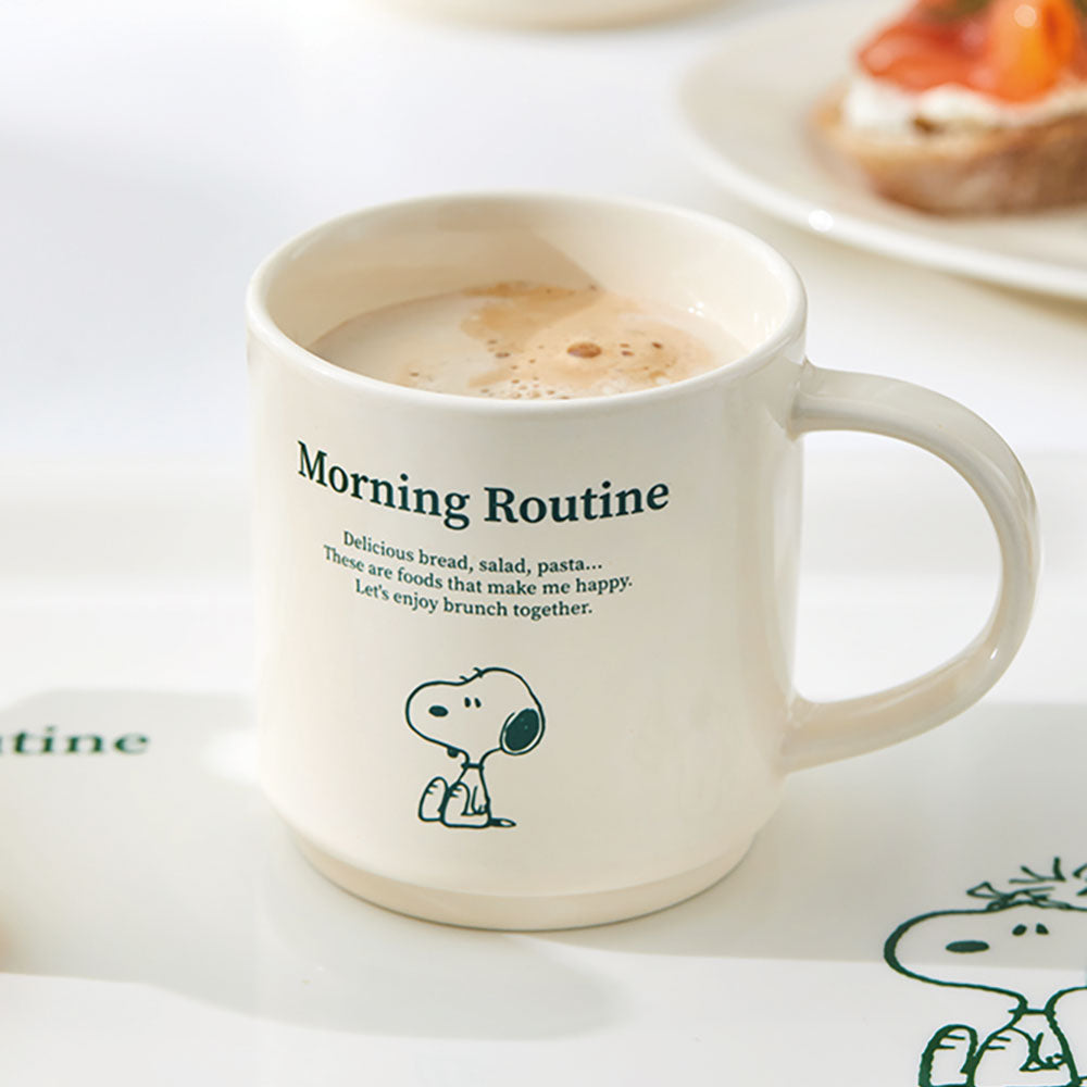 Snoopy-Peanuts 史努比經典馬克杯｜Morning Routine 系列