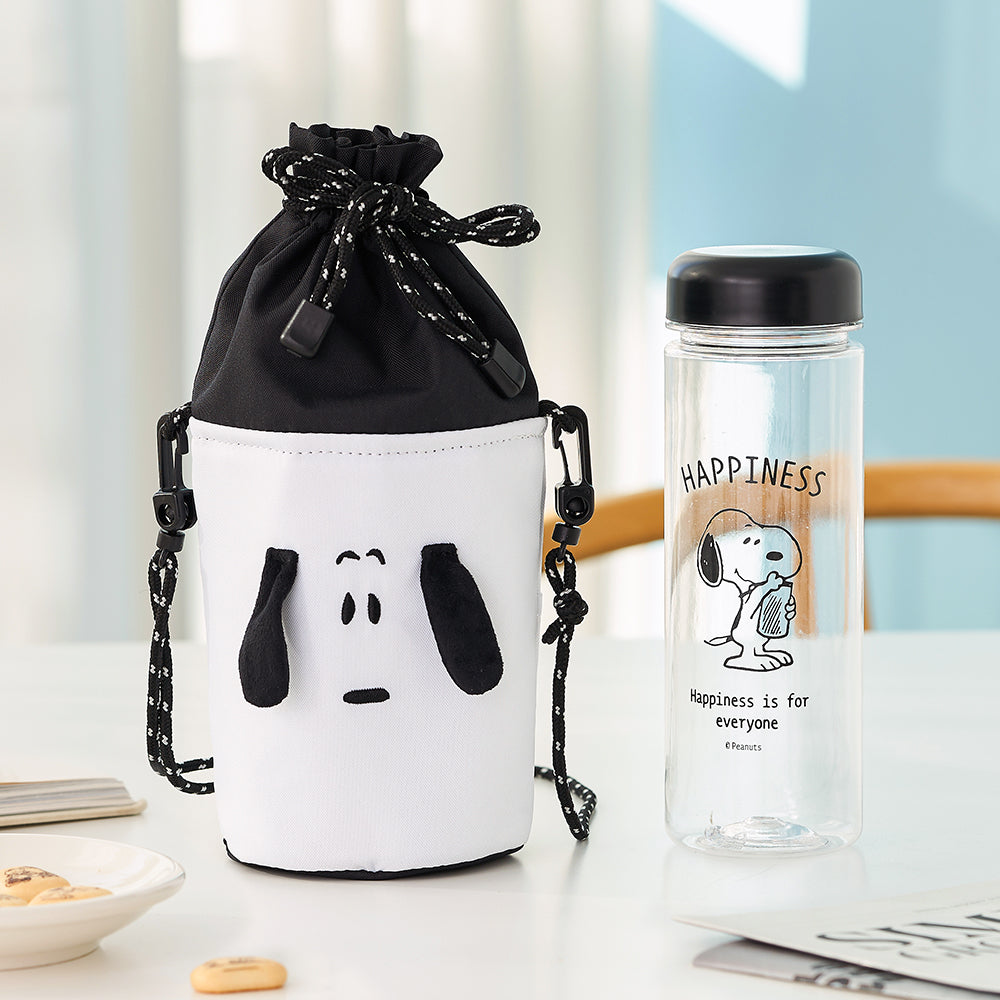 Peanuts 史努比 保溫瓶隨行袋 含500ml隨行瓶