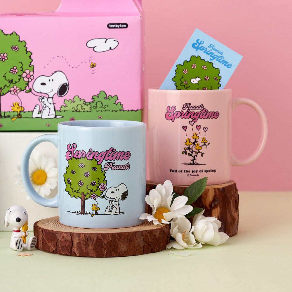 Snoopy Peanuts 春日系列 陶瓷馬克杯禮盒組（360ml×2）