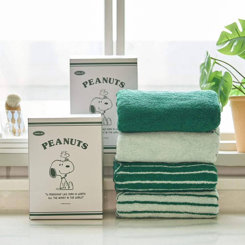 Snoopy Evergreen 4P毛巾組