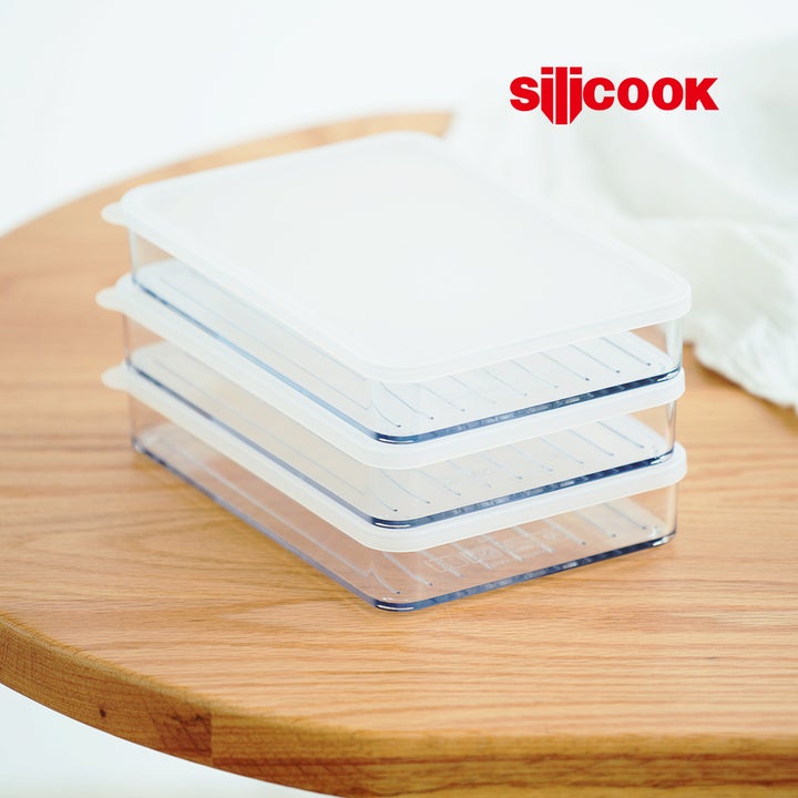 韓國製造 Silicook 600ML收納盒｜扁身款