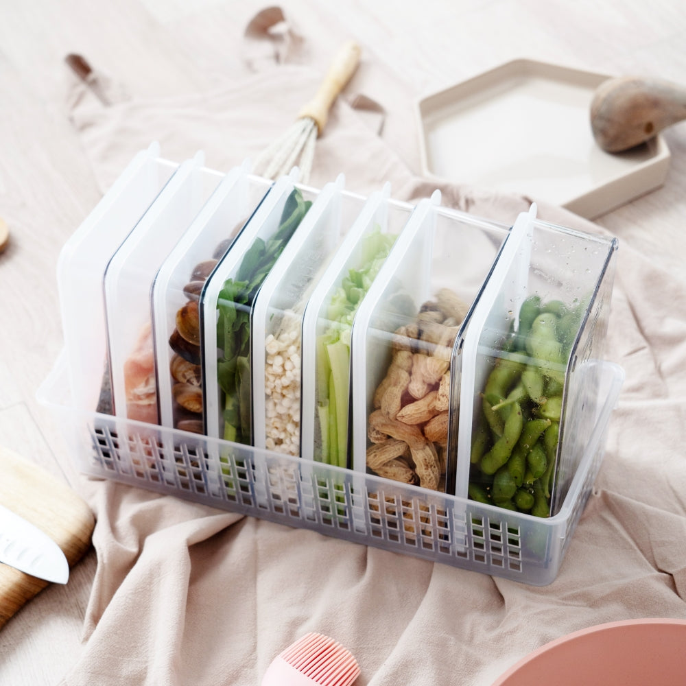 韓國製造 Silicook｜萬用食材9件組（附底座）｜SET P