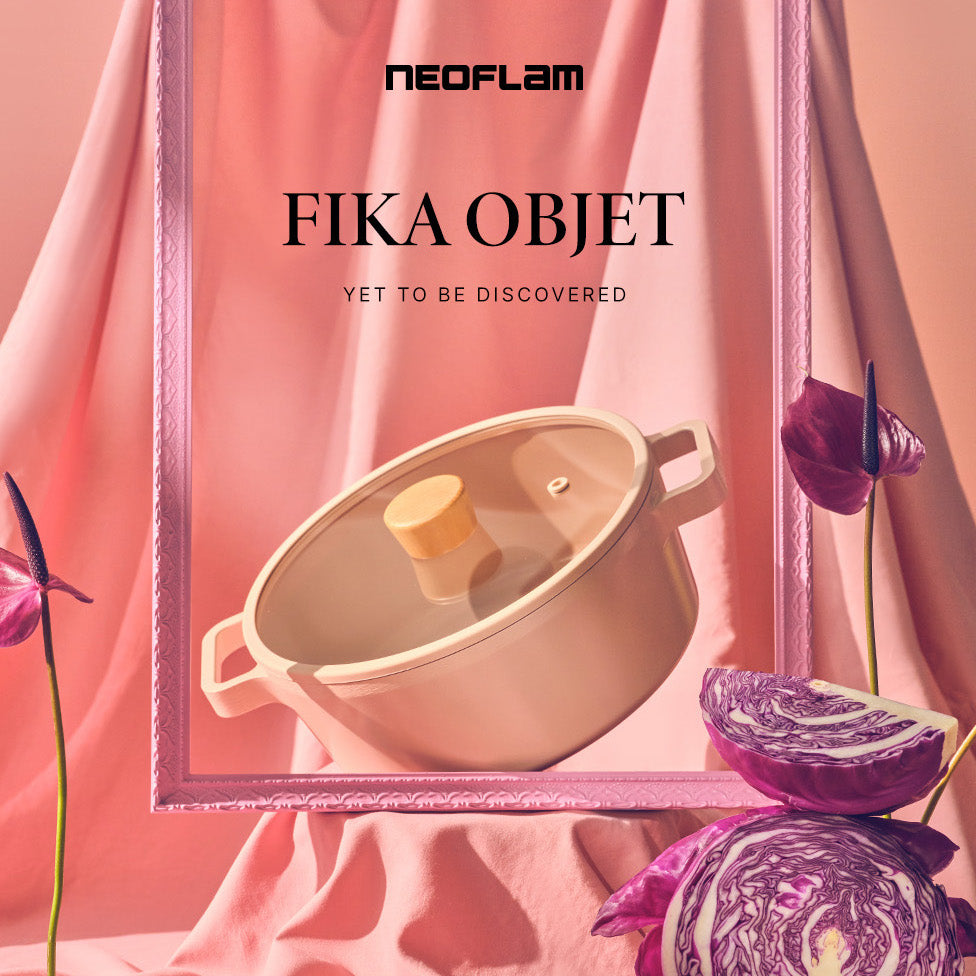 Neoflam FIKA Objet 粉色 雙耳鍋 16cm 20cm 22cm 26cm 30cm