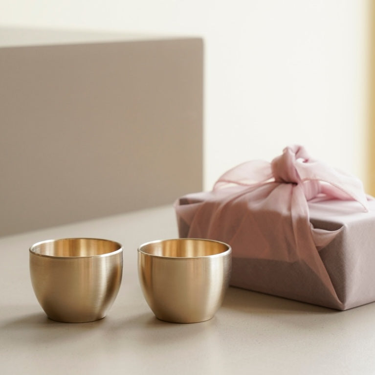 NOTDAM [별빛] 韓國製造 手工銅製酒杯 80ml - Starlight Gold 星光金｜質感酒杯店推薦