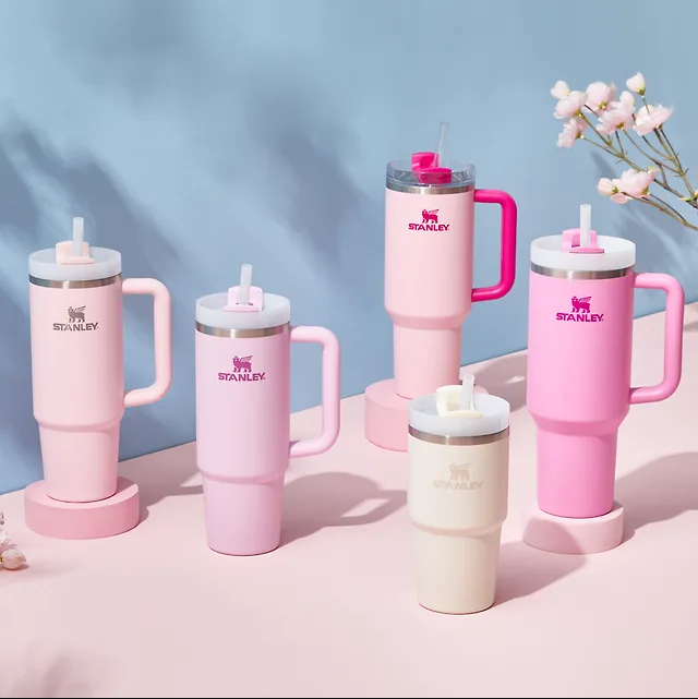 美國品牌 Stanley Quencher H2.0隨行杯 887ml Cornflower Blue Stripe