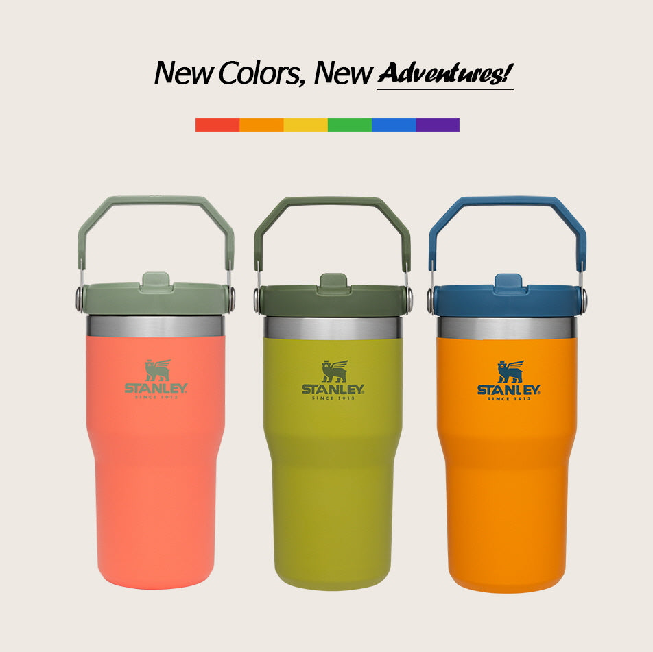 美國品牌 Stanley 手提 摺疊吸管杯 591ml