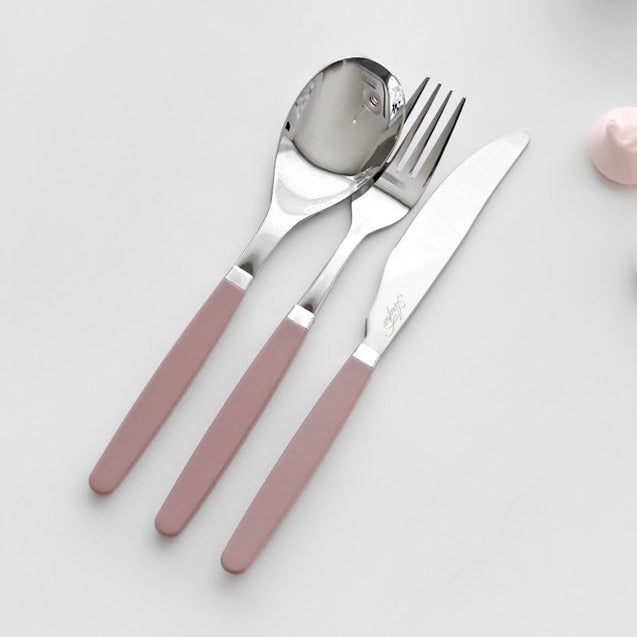 韓國製造 Kamome Kitchen 餐具｜匙羹+叉子+刀