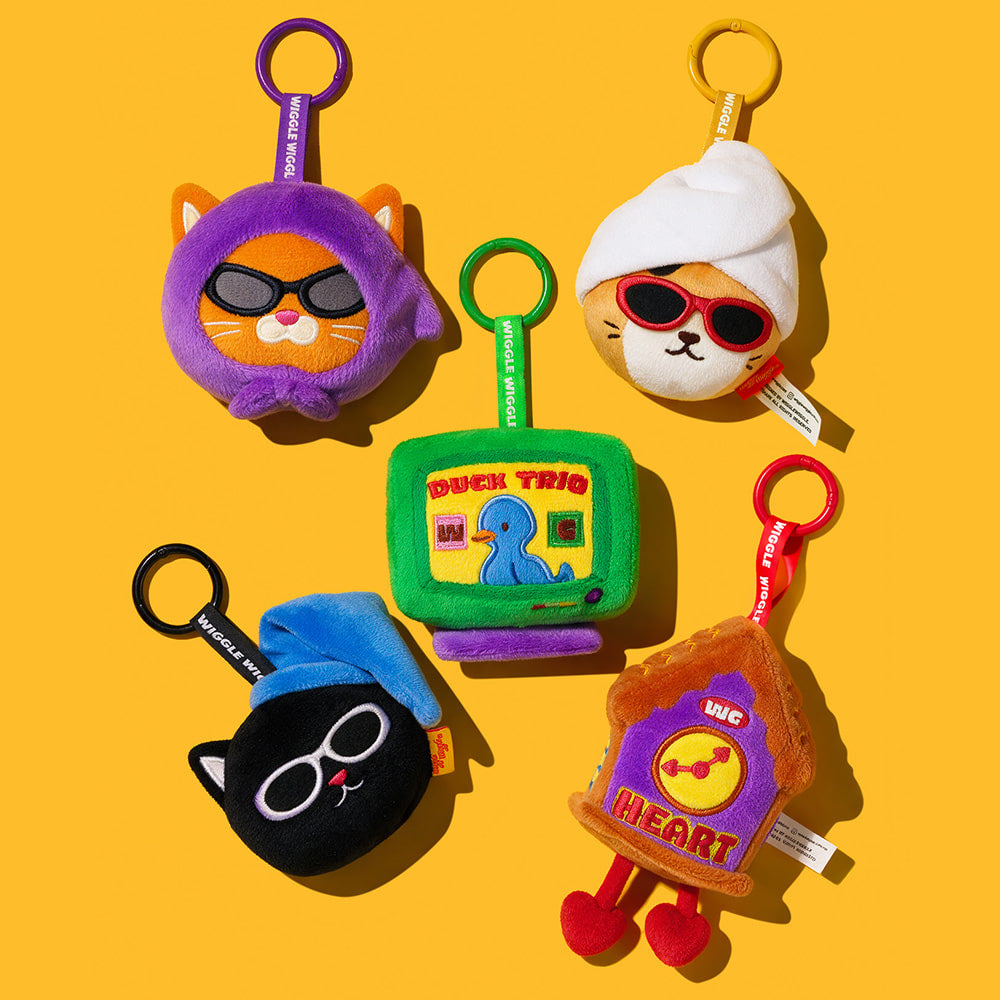 wiggle wiggle 毛絨匙扣 細節展示