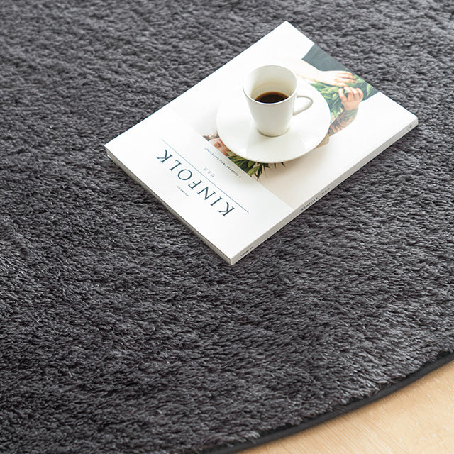 Scandinhome 圓形 高密度棉花糖質感地氈 25mm厚 可水洗 地毯