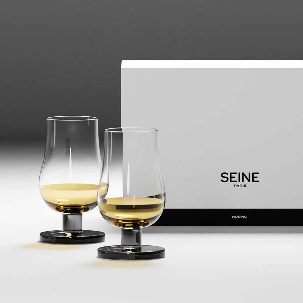 SEINE PARIS [職人系列] 韓國製造手工吹製無鉛水晶酒杯 2入組 - Crystal Pure 水晶純淨款｜法式優雅選物