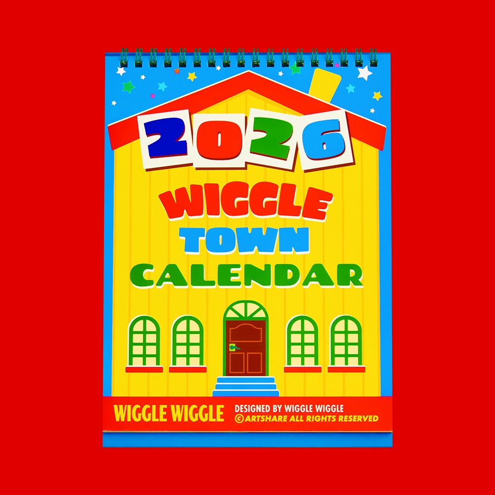 Wiggle Wiggle 2026 年度桌上型月曆