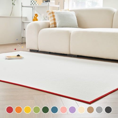 Scandinhome易於保養的圍邊撞色短毛地毯 四季地毯 6 種尺寸