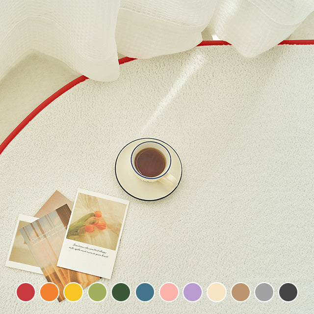 Scandinhome易於保養的圍邊撞色短毛地毯 四季地毯 6 種尺寸