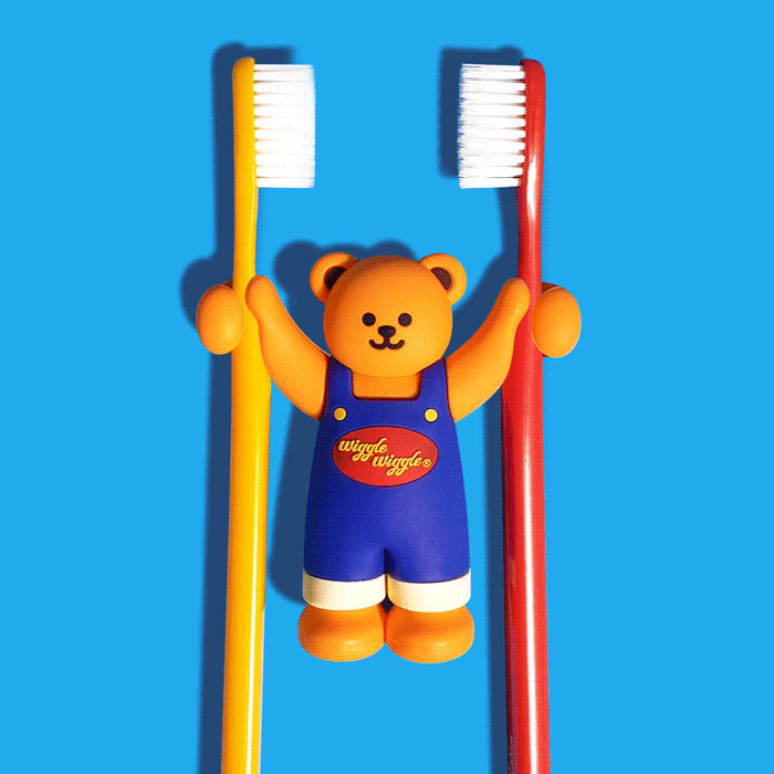 wiggle wiggle 牙刷置物座 Wiggle Bear 產品展示